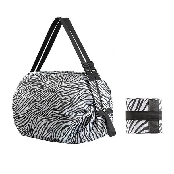 Bolsa de compras plegable y respetuosa con el medio ambiente, hombro de viaje, bolsa de compras de alimentos grande y gruesa portátil, bolsa respetuosa con el medio ambiente para supermercado