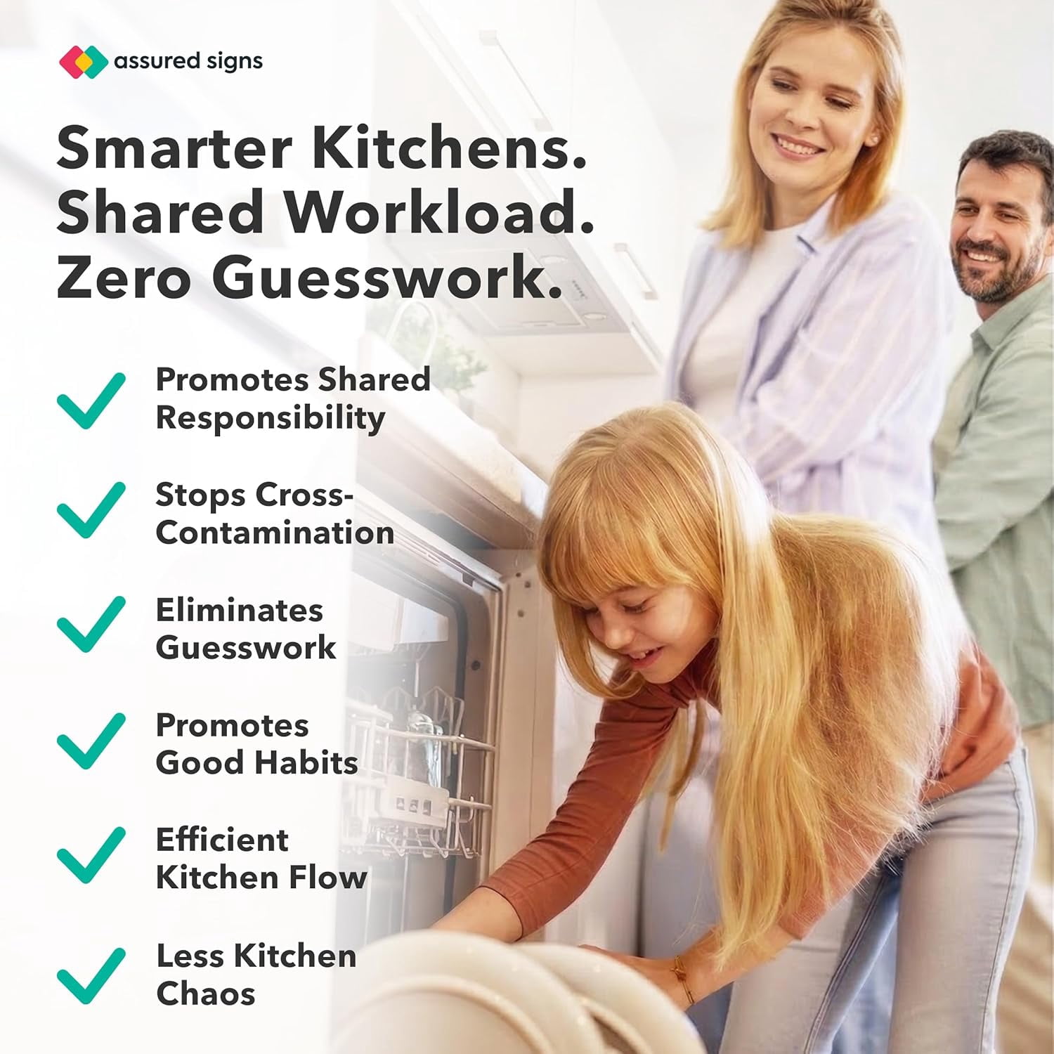 Stylish Clean Dirty Magnet for Dishwasher 7 x 2 Inch - Non-Scratch Dishwasher Magnet Clean Dirty Sign for Kitchen with Sliding Indicator - Promotes Family Routines and Organization