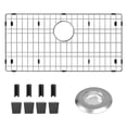 thumbnail image 1 of Protectores De Fregadero Para Fregadero De Cocina De 28-3/8"" X 14-3/16"" Estante De Metal Para Fregadero Para Parte Inferior Del Fregadero Rejilla De Fregadero De Cocina Y Protectores De Fregadero Co, 1 of 5