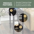 thumbnail image 4 of Pemberly Row End Table in Black Wood Finish, 4 of 7