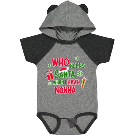 

Inktastic Who Needs Santa when I Have Nonna Gift Baby Boy or Baby Girl Bodysuit