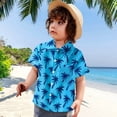 thumbnail image 2 of Xudanell Boys Summer Short Sleeve Kids Holiday Floral Shirts T Shirt Toddler Gentleman Cartoon Prints Tops, 2 of 7
