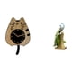 thumbnail image 1 of Reloj de pared decorativo con forma de gato, reloj de pared moderno de madera para colgar en la pared, estatua de , figura de escritorio, dis, 1 of 8