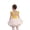 Yellow And White Protruding Skirt, variant on LYMAYTER Kids Girls Criss-Cross Back Tutu Suit Short Sleeve Dance Set Practice Leotard with Skirt 3-11Y