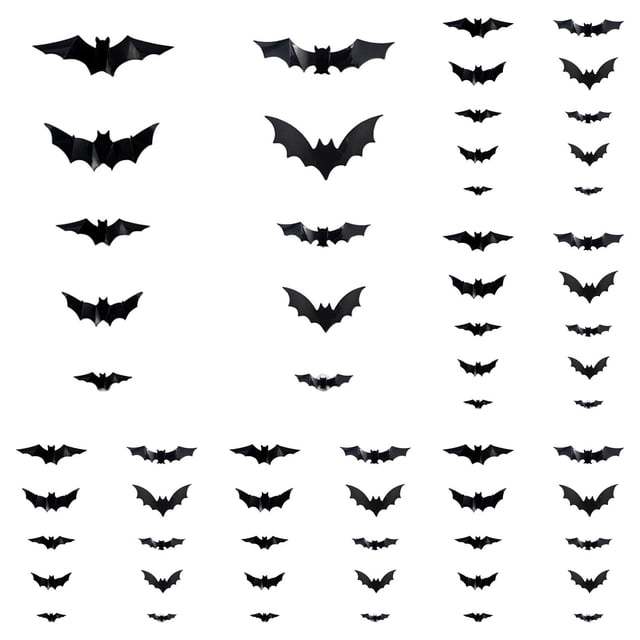 Decorations Bat Night Light Hanging LED Ornament for Home Party Indoor Outdoor 36PCS,5-Pack