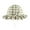 Green, variant on WOYY Girl Cotton Plaid Sun Hat UPF 50+ Adjustable Beach Hat Wide Brim Bucket Hats for Kids