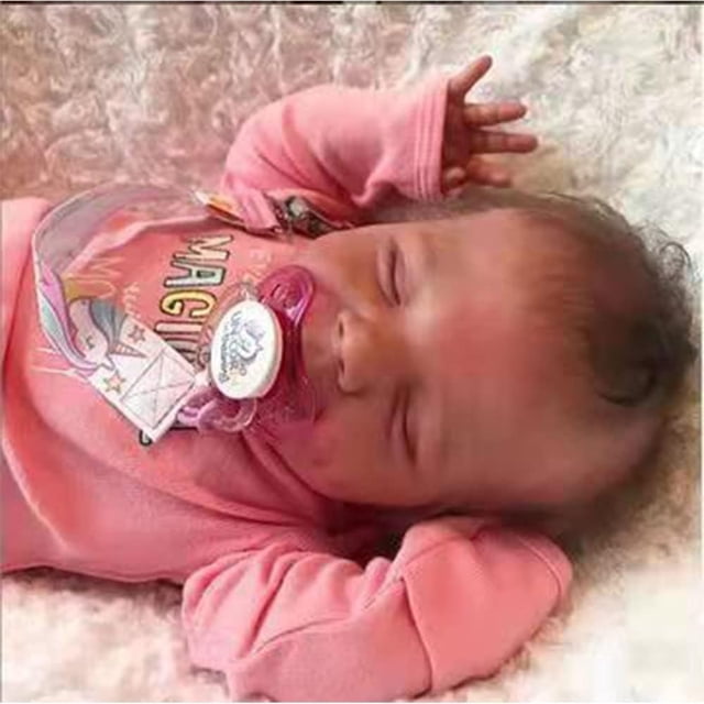 Zlgkjk Reborn Baby Dolls Girl, 18 Realistic Soft Vinyl Silicone Full Body, Lifelike Sleeping Dolls for Girls, Real Life Baby Doll Gift Set for 3+ Year Old Kids Newborn