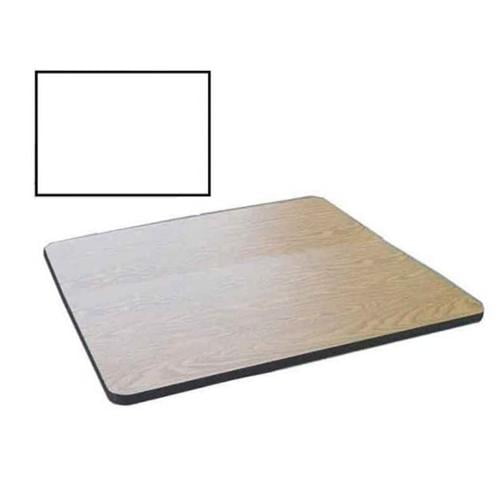 Square Cafe Breakroom Top in Walnut (24 in. Square/White)