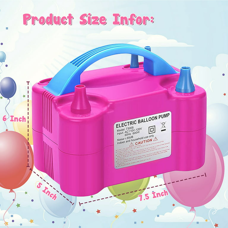 YILIKISS Electric Air Inflator Digital Timer Electric Balloon Inflator  Machine, Portable Balloon Pump Professional Automatic Modeling Balloon  Blower