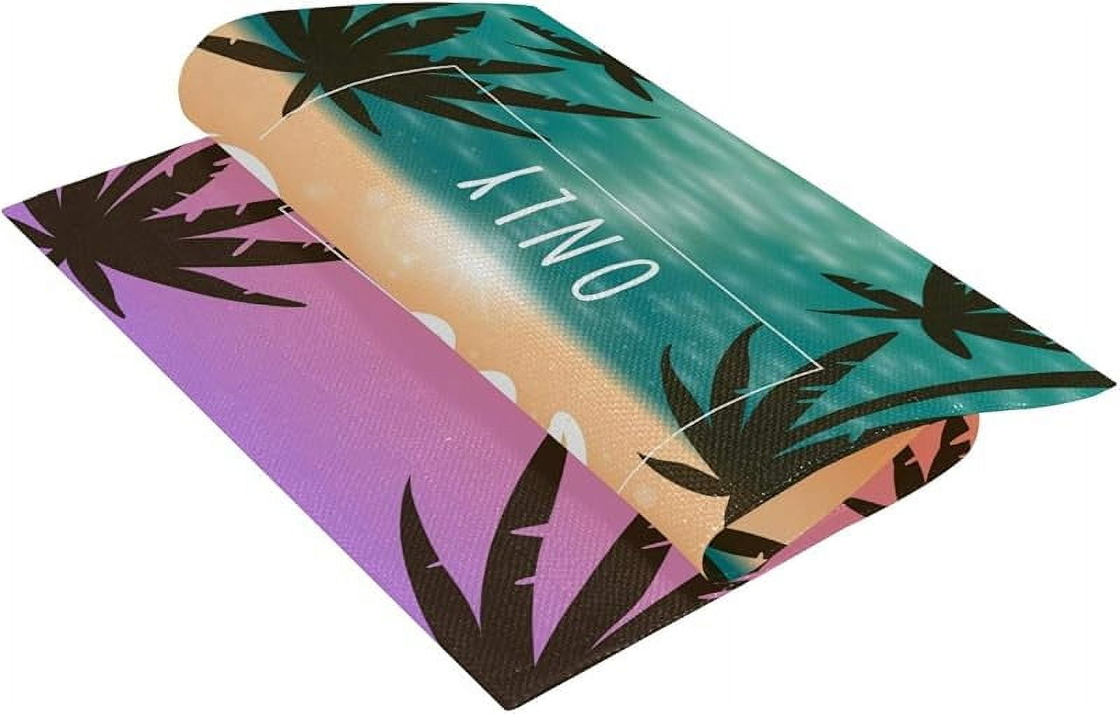 Good Vibes Only Palm Tree Garden Flag Home Outdoor Decor Small Yard Banner with Imitation Burlap Effect and Double Side Printing
