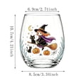 thumbnail image 3 of Bklubk 2D Halloween Glass Home Decor Cups, 3 of 5
