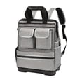 thumbnail image 2 of LOVIVER Oxford Cloth Tool Backpack Multi Pocket for Carpenter Technician Woodworking Gray, 2 of 8