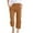 Coffee, variant on Women's High Waisted Wide Leg Casual Trousers Comfortable Elastic Drawstring Straight Fit Long Pants with Pockets