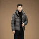 thumbnail image 4 of Chaqueta de plumón de invierno 2024 para hombre, tecnología negra de almacenamiento de calor de alta resistencia, abrigo de plumón de pato Volcanic Rock 85, nueva chaqueta con capucha gruesa, 4 of 5