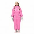 thumbnail image 2 of VKOYWKM Kids Boys Girls One Piece Snowsuits Kids Hooded Waterproof Heavyweight Winter Outdoor Overalls Snowboarding Ski Suits, 2 of 9