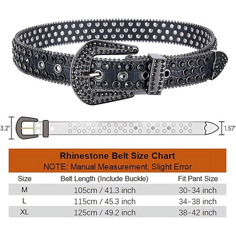 Dream Apparel Rhinestone Belt for Men and Women, Western  display picture 3