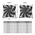 thumbnail image 6 of Wukai 3D Vortex Illusion Premium Polyester Fleece Pillow Covers with Hidden Zipper Closure,Luxuriously Soft and Durable-16"x16", 6 of 7
