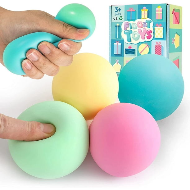 12 Pack Sensory Stress Balls Set Fidget Toys Squishy Fruit Ball