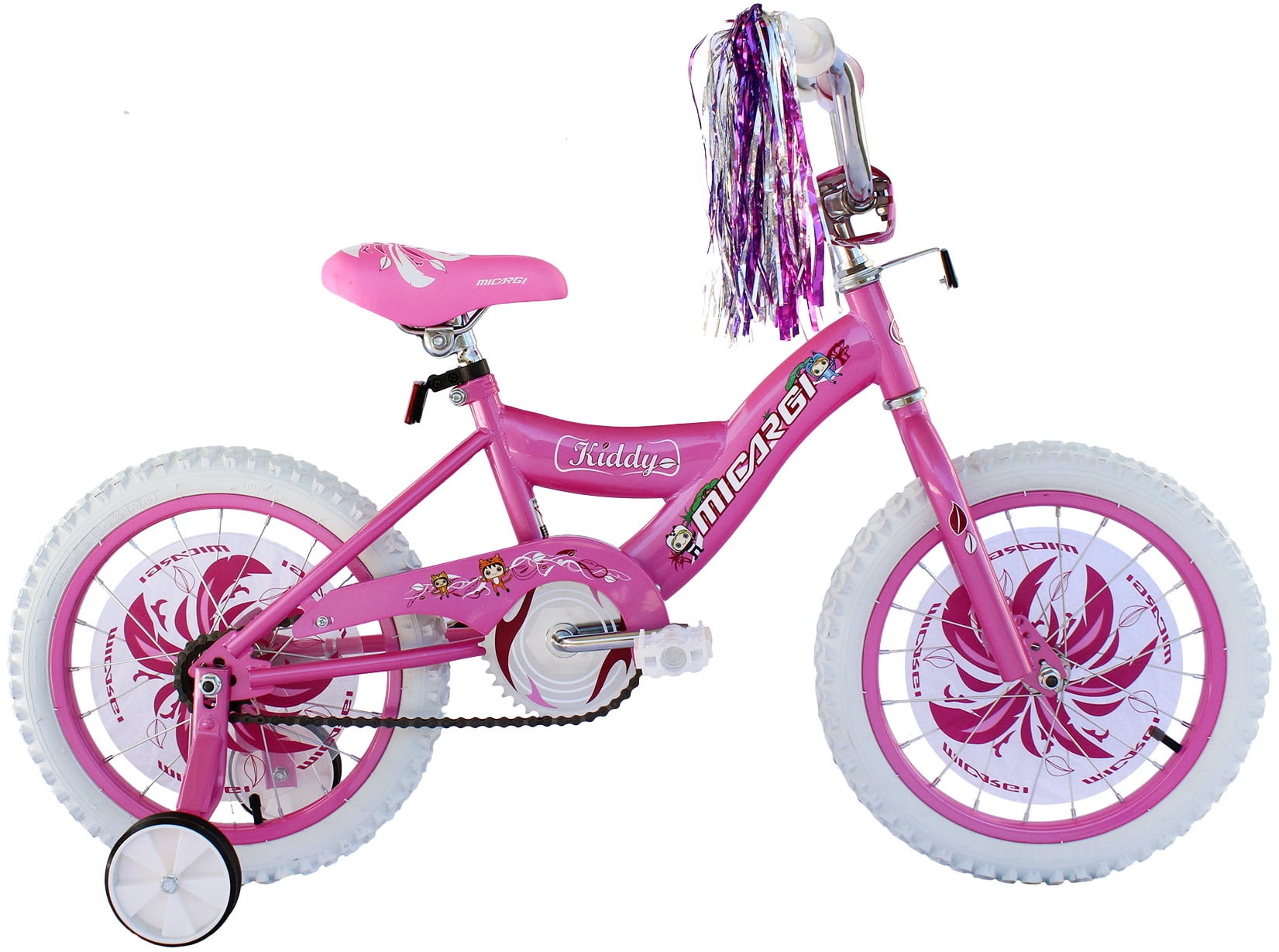 16" Kids bike Children Bicycle Age 6-9 girls white/pink 