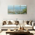thumbnail image 2 of Elephant Stock Sandpiper Beach Wall Art - Horizontal Multi Panel Canvas - Living Room Wall Decor - Beach Multi Panel - Blue And Gray Decor By Sally Swatland - 74" x 36", 2 of 8