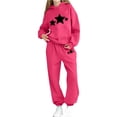 thumbnail image 2 of UQJfacai Girls Sweatsuit 2 Piece Outfits Star Graphic Hoodie Sweatshirts and Sweatpants with Pockets Fall Winter Outfits Sets 2-13 Years, 2 of 5