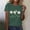 A09 Green, variant on Xdegoge Womens Botanical Daisy Garden Graphic Short Sleeve Crewneck T Shirt Wildflower Print Nature Inspired Summer Casual Loose Comfort Fashion Tee Artistic Floral Pattern Style Tops Shirts