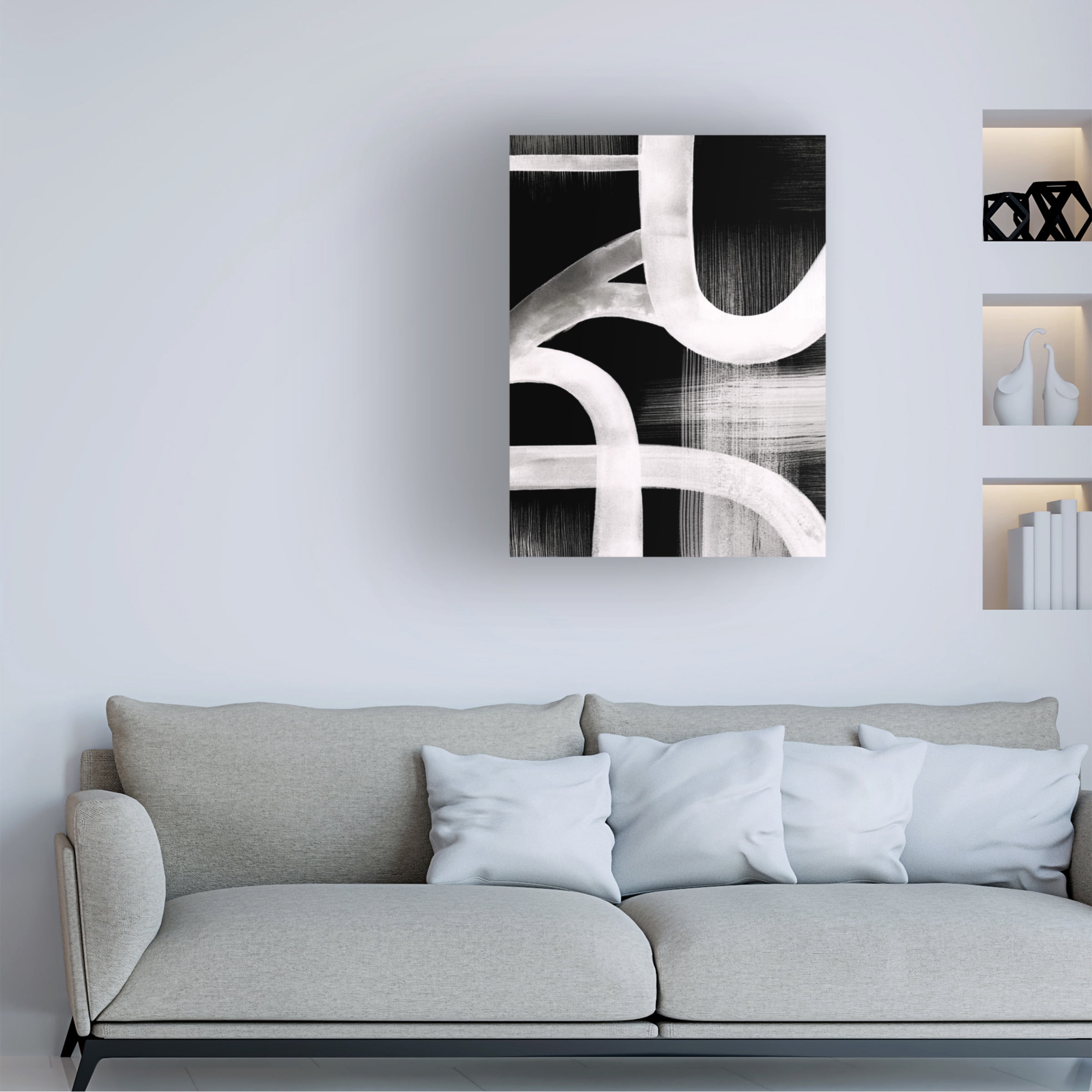 Grace Popp 'Watercolor Highways IV' Canvas Art