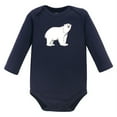 thumbnail image 3 of Hudson Baby Cotton Long-Sleeve Bodysuits, 3- Pack, Newborn- 24 Months, 3 of 5
