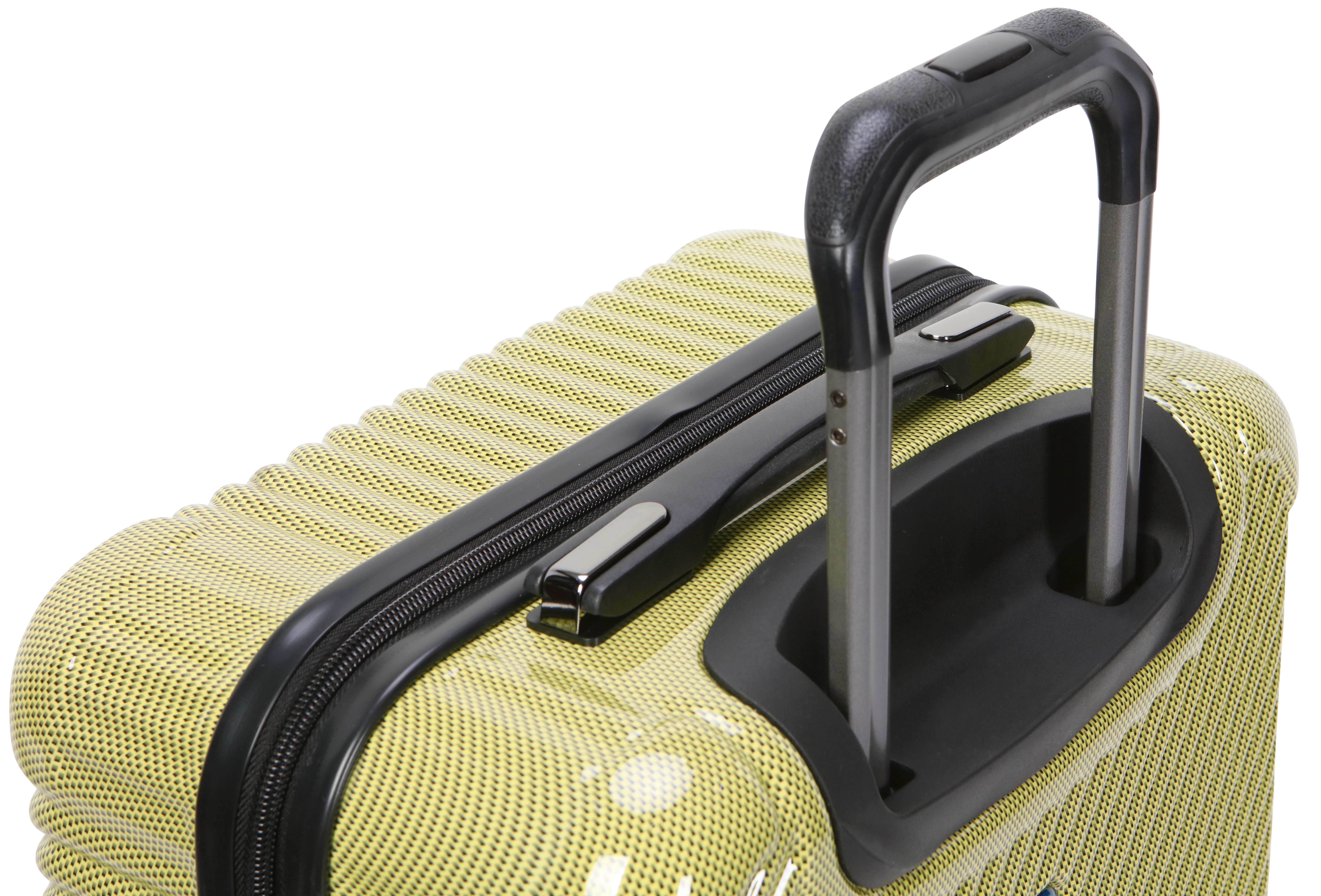 Ecotech Veer 20-inch Hardside Travel ABS Carry-on Luggage, Chartreuse