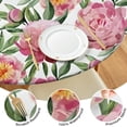 thumbnail image 4 of Pioneer Flower Floral Print Pattern Round Fitted Tablecloth with Elastic Edge,Dining Table Cover Waterproof,Outdoor Round Tablecloth for Camping,Dining,Indoor and Outdoor, 4 of 7