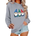 thumbnail image 3 of Meichang Chandails de Noël pour Femmes, Imprimé de Noël Mignon, Manches Longues, Col Rond, Chandail de Fête à Enfiler, Décontracté, Automne Hiver, 3 of 7