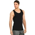 thumbnail image 3 of Men’s 100% Cotton Heavyweight Tank Top, Black 2XL, 1 Pack, 3 of 4