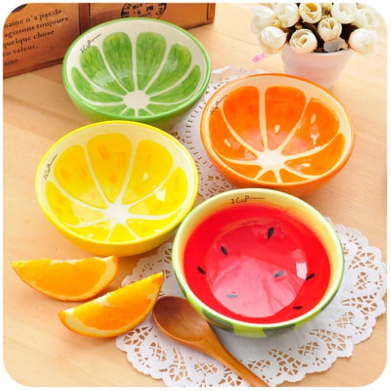 Multicolor Handpainted Ceramic Sauce Serving Bowl Set, 2.4x2.4x1.5inch