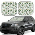 thumbnail image 6 of Kdxio Lilies Flowers Print 2-Piece Sun Shade Front Windshield - Foldable Car Front Window Sunshades for Most Sedans SUV Truck, 6 of 6