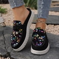 thumbnail image 4 of KIJBLAE Women's Bohemian Sequin Closed Toe Mule Flats, Slip On Trendy Comfortable Casual Flat Shoes Multicolor 36, 4 of 9