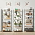 thumbnail image 5 of VASAGLE 6-Tier Tall Bookshelf, Rustic Brown and Black, Industrial Style, 11.8 x 31.5 x 73.2 Inches, 5 of 8