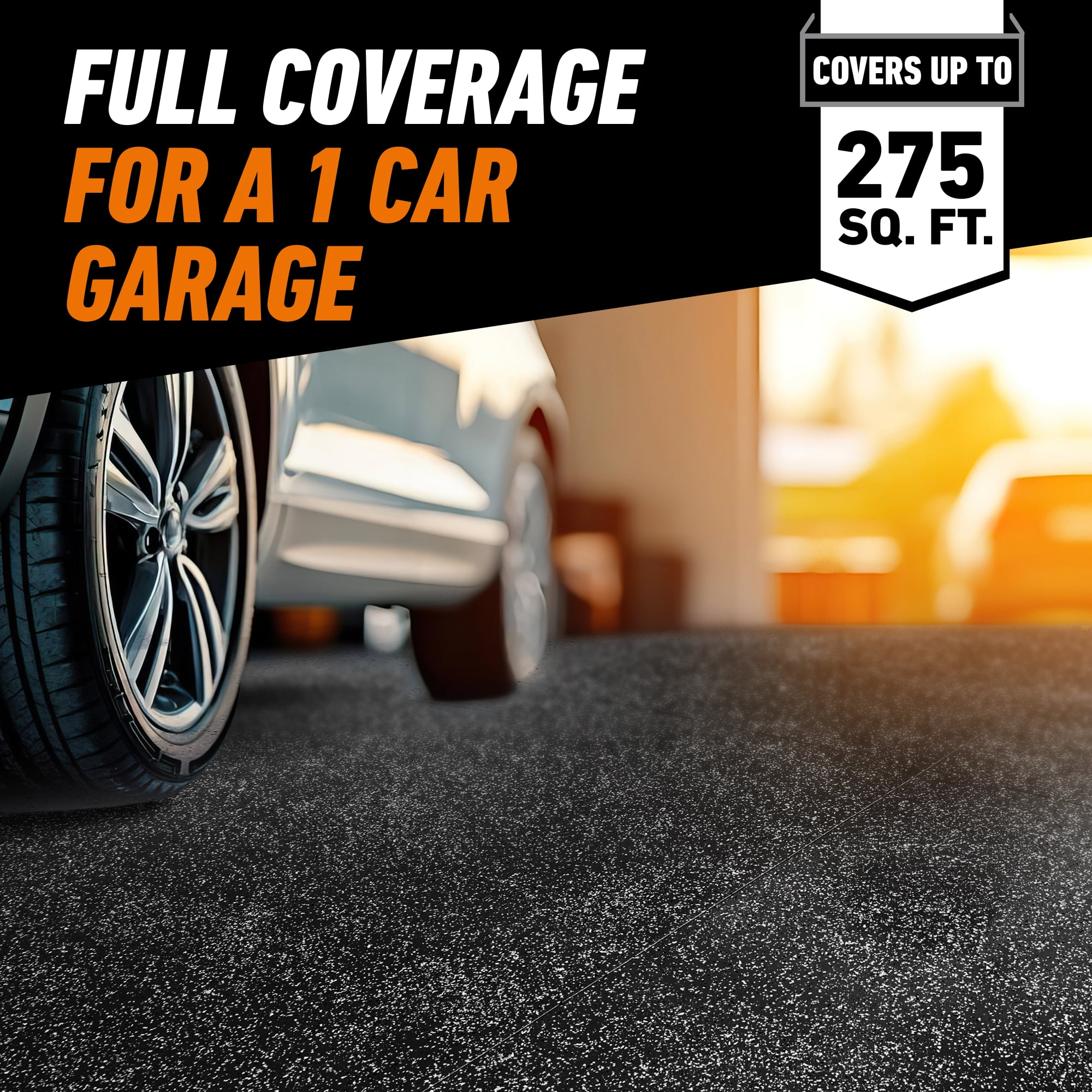 Gorilla Concrete Garage Floor Black 1 car Kit