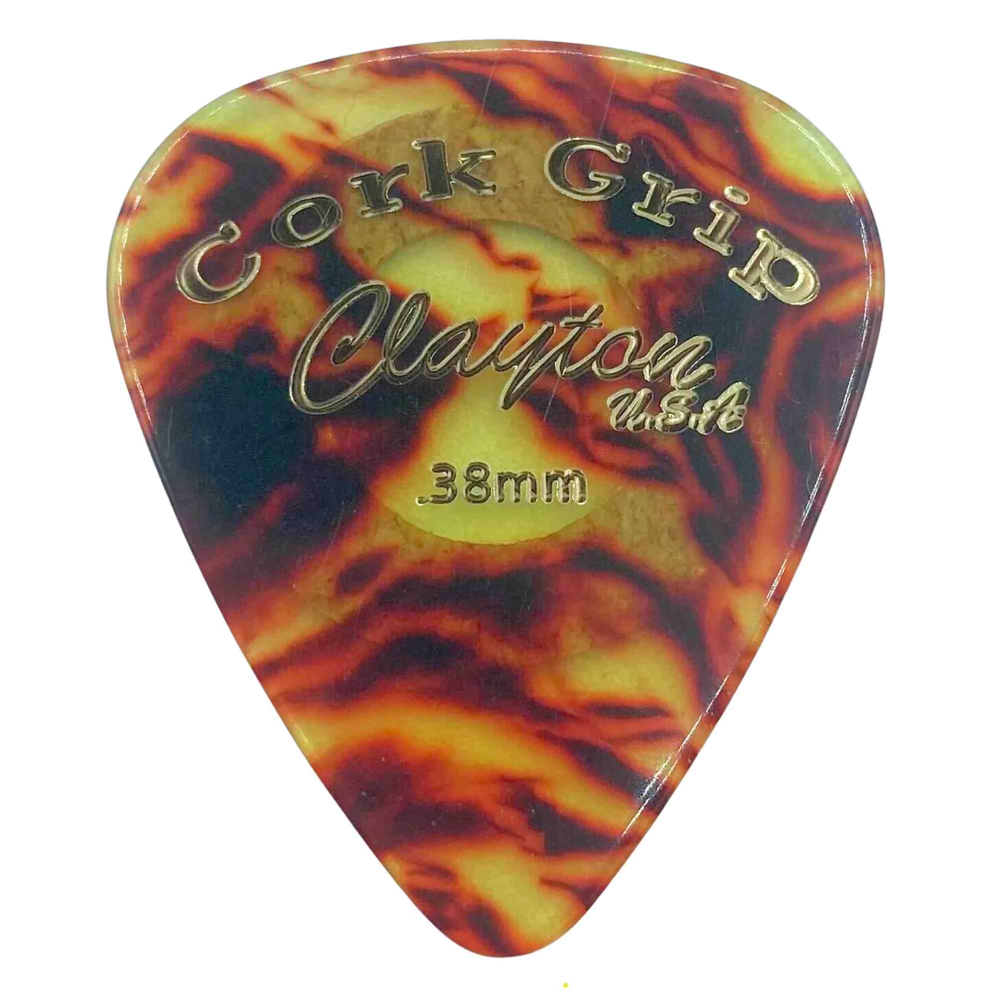 Clayton Cork Grip Guitar Picks -  0.38mm - 36 Pack