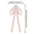 thumbnail image 2 of Women's Brooch Pin Bow Tie Satin Bow Brooch with Pearl for Wedding Party One Size Pink-Apricot, 2 of 5