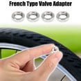thumbnail image 2 of 4pcs Silver Tone French Type Valve Air Inflator Adapter Nut Washer for Bicycle Tire Valve, 2 of 6