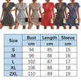 thumbnail image 2 of Women Summer Dresses Short Sleeve Casual Floral Short Dresses Boho Ruffle Black Dresses for Women, 2 of 3
