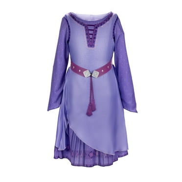 Disney Wish Asha Adventure Dress Fits Children Size Small 4 to 6x