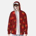 thumbnail image 2 of Fotbe Strawberry Chaqueta con Protección Solar UPF 50+ para Hombre y Mujer, Camisa con Capucha y Bolsillos-Small, 2 of 7