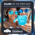 thumbnail image 5 of Simzlife 35lbs/24H Nugget Ice Maker Countertop,Portable Ice Maker Machine with Auto-Cleaning, Black, 5 of 10