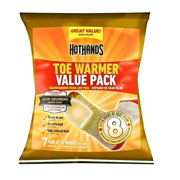 HotHands Toe Warmer Value Pack - 7 Pairs of Toe Warmers -