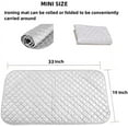 thumbnail image 3 of Magnetic Ironing Mat Blanket Ironing Board Replacement, Iron Board Alternative Cover, Portable Travel Ironing Pad, Quilted Heat Resistant Ironing Pad Cover for Washer, Dryer, Table Top 33"X 19", 3 of 7