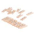 thumbnail image 2 of 100Pcs Wooden Clothes Pins Mini Exquisite Workmanship Clothespins for Hanging Clothes Making Crafts Gifts Home Decorations, 2 of 3