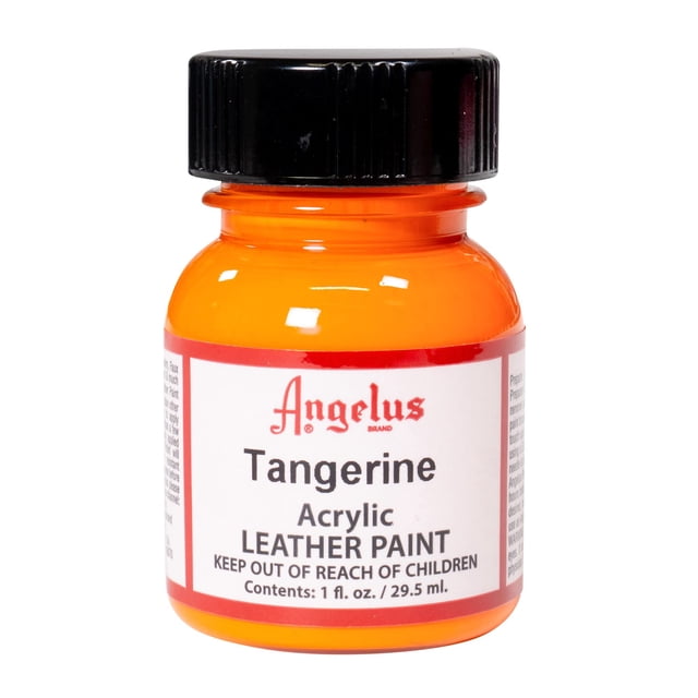 Pintura acrílica para cuero Angelus 30 ml color mandarina