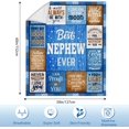 thumbnail image 4 of LHSHID Nephew Gifts from Auntie Fathers Day Nephew Gifts Gifts for Nephew Birthday Gifts for Nephew Best Nephew Ever Gifts Nephew Christmas Graduation Gifts Blanket 50"x60", 4 of 6