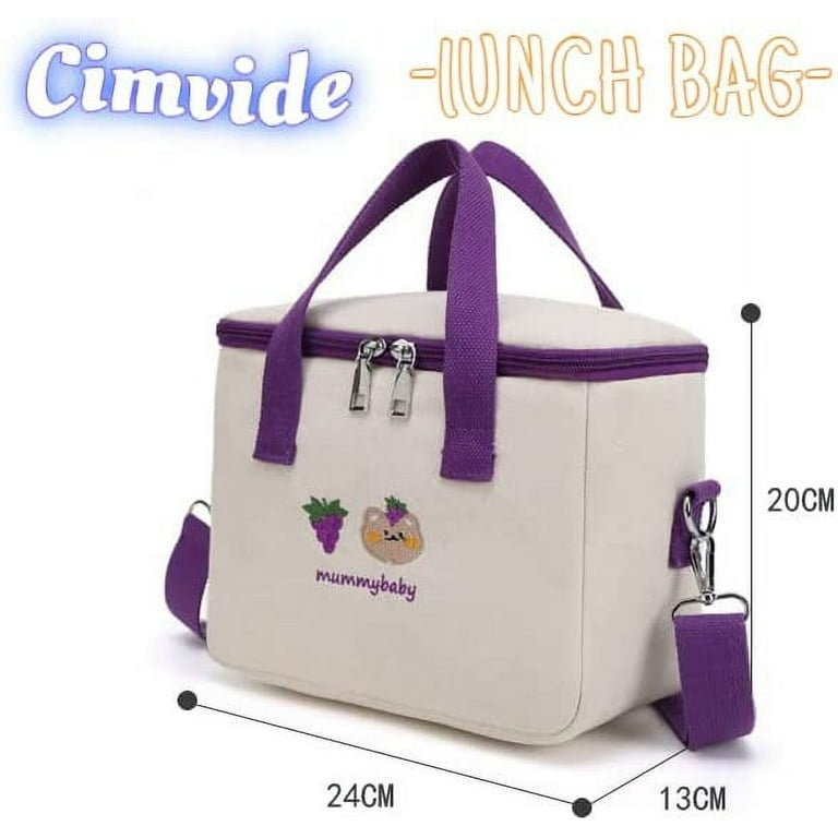 Lunch Bag Women Insulated Lunch Box Reusable Waterproof Lunch Tote Bag with  Preppy Lunch Bag,Soft Le…See more Lunch Bag Women Insulated Lunch Box